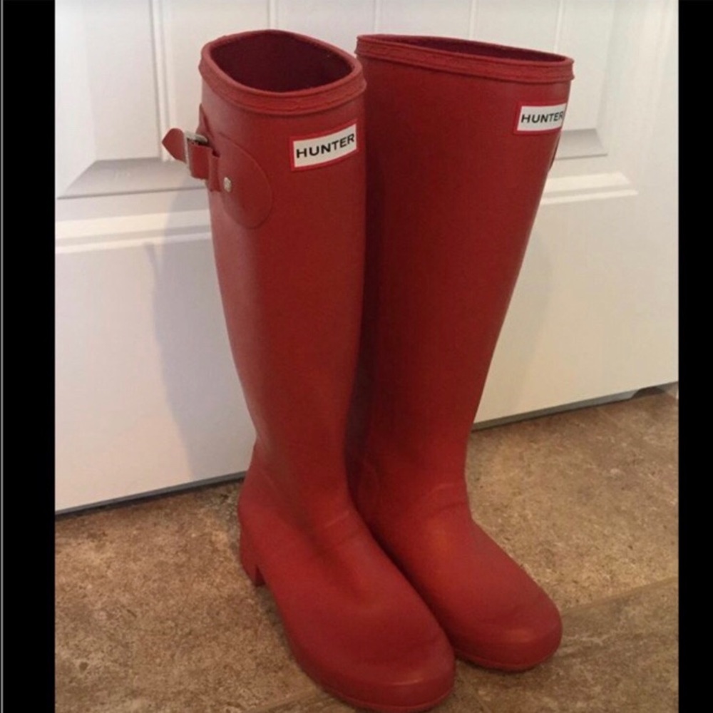 Red Hunter Boots